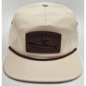 Relentless "Life Not Defined by Circumstance" Boat Patch Snapback Rope Hat Cap